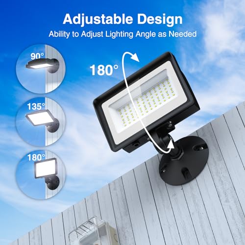 65W LED Flood Lights Outdoor with Knuckle Mount (2 Count)