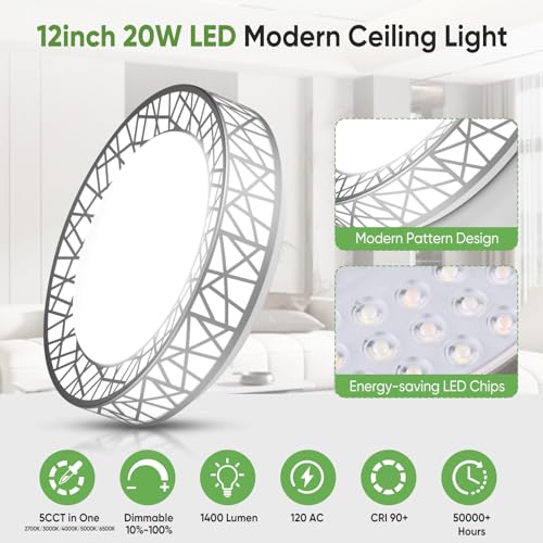 12 Inch Bird's Nest Flush Mount Ceiling Light