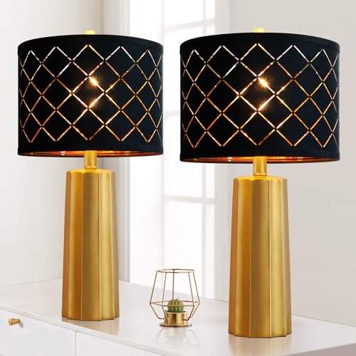 Set of 2 Modern Table Lamps for Living Room Bedroom (2 Count)
