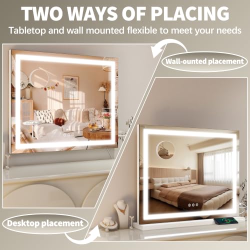 23" x 18" Vanity Mirror with Lights