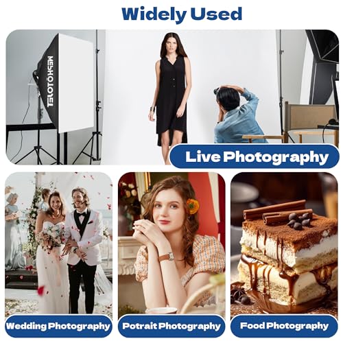 Photography Softboxes Kit with 6.6x10ft Backdrop Stands