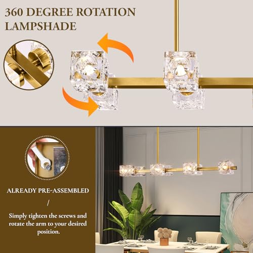 Modern Crystal Chandeliers for Dining Room