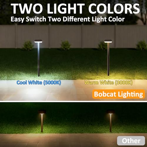 Bobcat Solar Pathway Lights Outdoor Super Bright 300 lumens with 2 (4 Count)