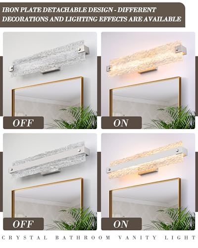 Modern LED Bathroom Vanity Light Fixture Over Mirror