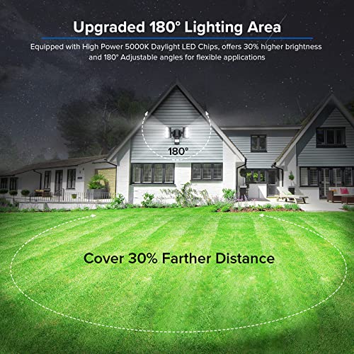 38W 5000LM Motion Sensor Outdoor Lights
