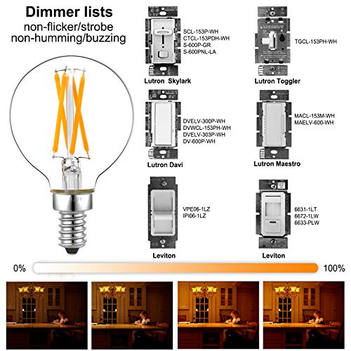 G16.5 E12 Candelabra Bulb 40 watt (6 Count)
