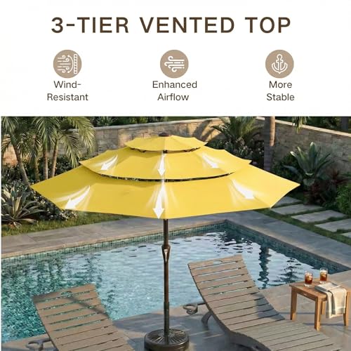 9ft 3 Tier Patio Umbrella