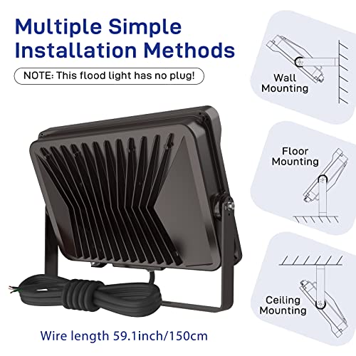 Flood Light Outdoor 150W 2Pack (2 Count)