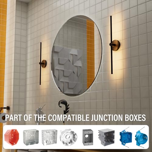 24 Inch LED Indoor Linear Wall Sconces Set of Two (2 Count)