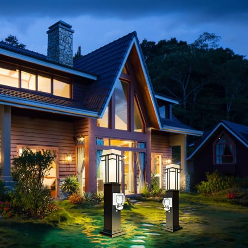 Outdoor Lamp Post with Outlet