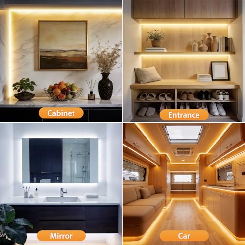 6.6FT Tunable White LED Strip Lights 2Pack (Warm White&Cool White / 6.6 FT 2 Pack)