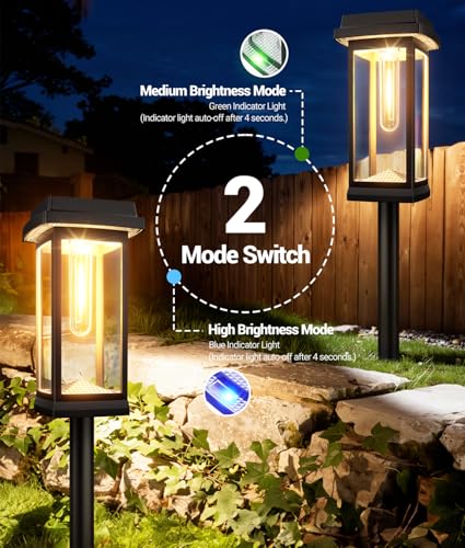 Solar Pathway Lights Outdoor (8 Count)
