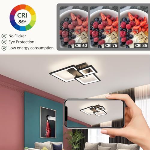 Modern Black Led Ceiling Light 3