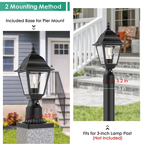 Dusk to Dawn Outdoor Post Lights (2 Count)