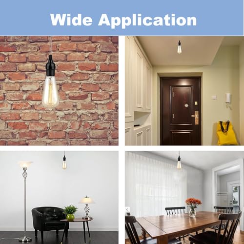 Keyless Medium Base Vintage Socket (3 Count)