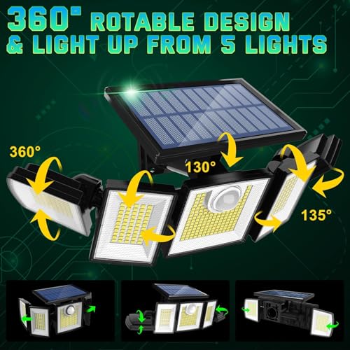 Solar Lights Outdoor Waterproof Motion Sensor (2 Count)