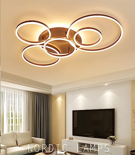 Chaners Ceiling Light LED Ceiling Light Ring Design Lighting Dimmable with Remote Control Lights for Living Room Bedroom Hallway
