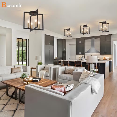 Semi Flush Mount Ceiling Light Fixture (4 Count)
