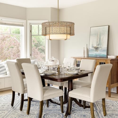 19.7" Rattan Chandelier