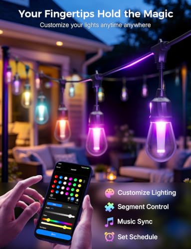 Smart Outdoor String Lights 123FT (123FT)