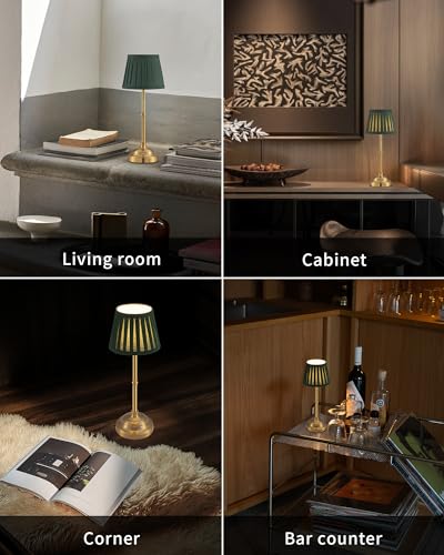 Gold Cordless LED Table Lamps Set of 2 (2 Count)