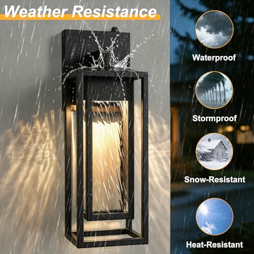 2 Pack LED Outdoor Wall Light (2 Count)