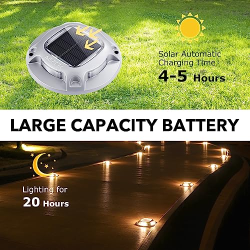 Solar Driveway Lights Outdoor 8 Pack (8 Count)