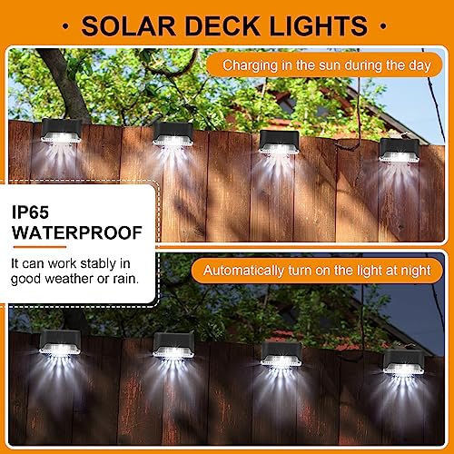 32 Pcs Solar Deck Step Lights Outdoor (32 Count)