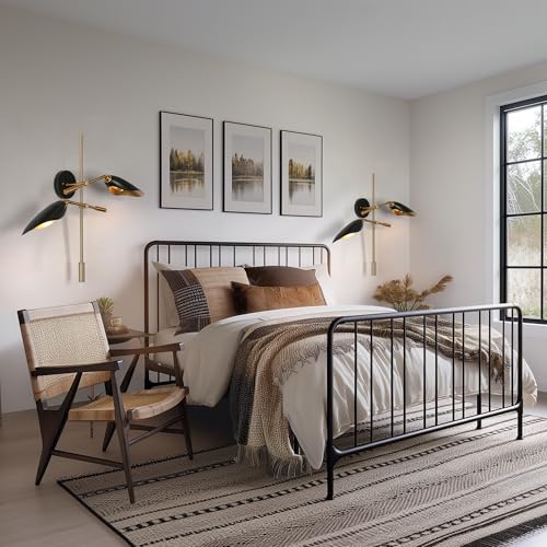 Modern Black and Gold Wall Sconce