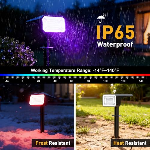 Solar Spot Lights Outdoor (8 Count)