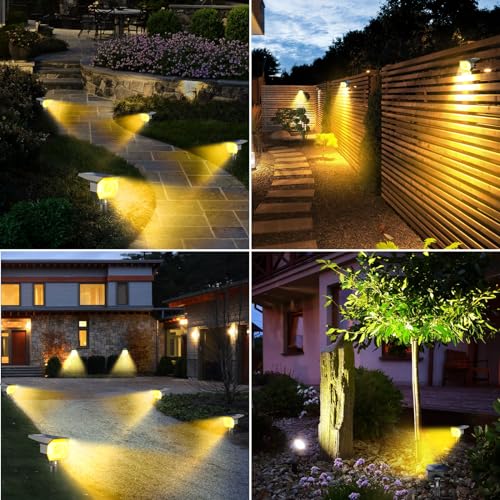 12 Pack Solar Spot Lights Outdoor Waterproof (12 Count)