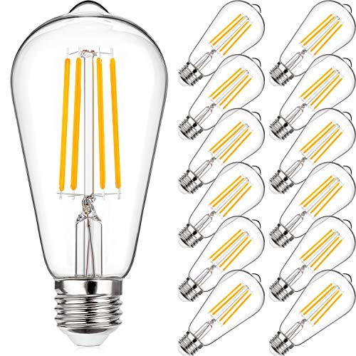 Vintage LED Edison Bulbs 60 Watt Equivalent (12 Count)