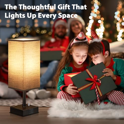 Black Bedside Table Lamps Set of 2 (2 Count)