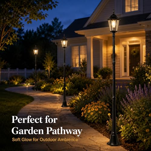 84" Outdoor Lamp Post Light