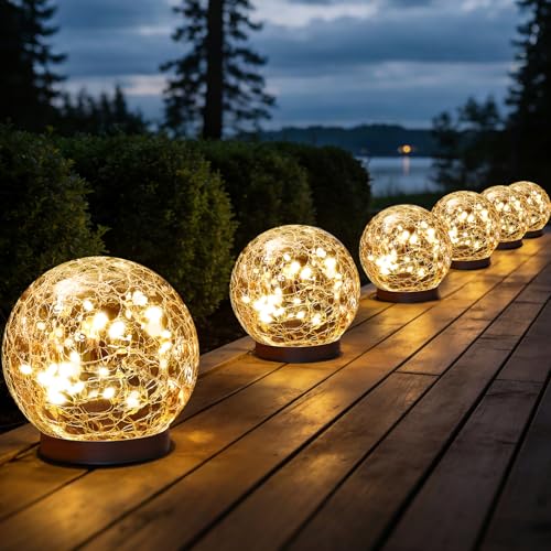 Solar Globe Lights Outdoor Waterproof