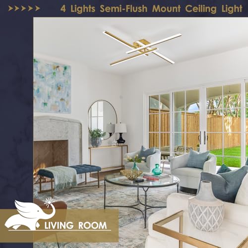 Gold Modern Led Chandelier 4