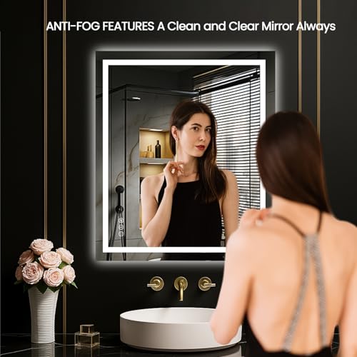 24"X28" LED Bathroom Mirror with Lights