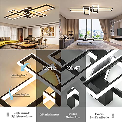 Modern Ceiling Light Bedroom 35" Led Kitchen Light Fixtures