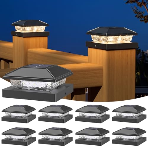 Solar Post Cap Lights (8 Count)