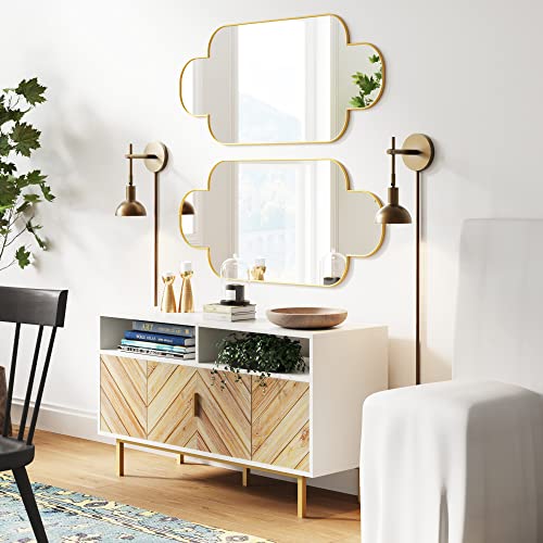 Tamlin Vintage Brass Wall Light Fixture (2 Count)