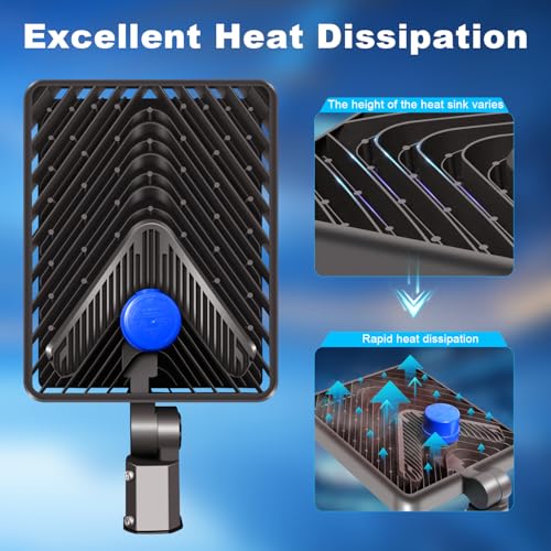 480W LED Parking Lot Light Slip Fitter Dusk to Dawn Photocell