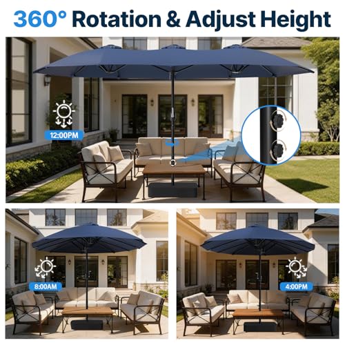 15FT Patio Umbrella with Base Included