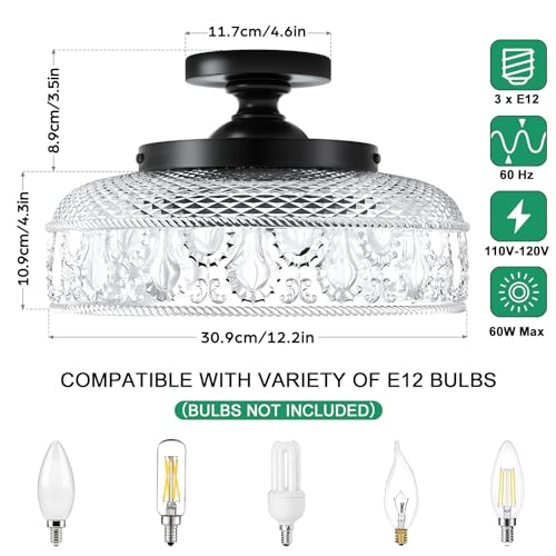 Semi Flush Mount Ceiling Light