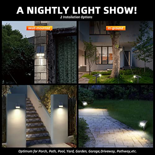 Solar Lights Outdoor Waterproof Landscape Lights (6 Count)