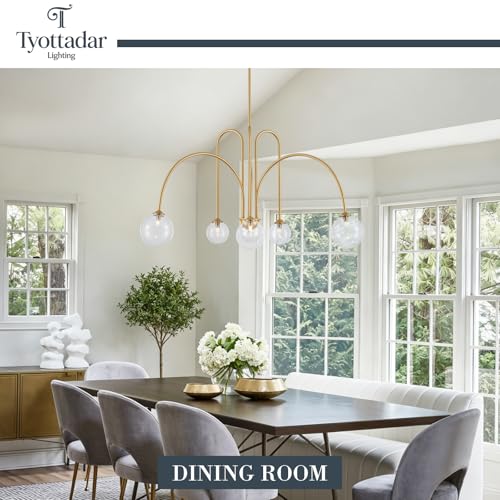 Modern Gold Sputnik Light Fixture