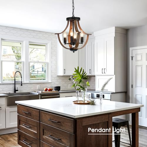 Farmhouse Hanging Pendant Lighting (4 Count)