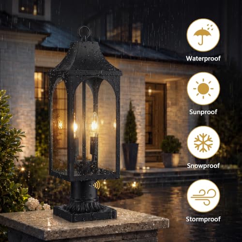 21.37 Inch Dusk to Dawn Outdoor Post Light
