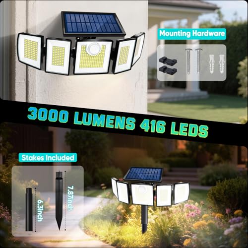 Solar Lights Outdoor Waterproof Motion Sensor (2 Count)