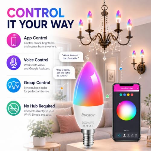 E12 Smart Bulbs (4 Count)