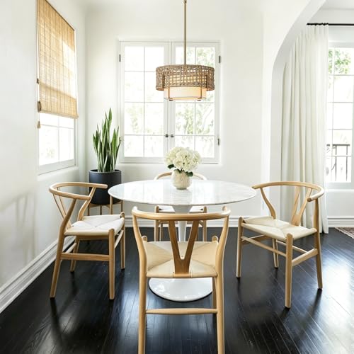 12.6" Rattan Pendant Light